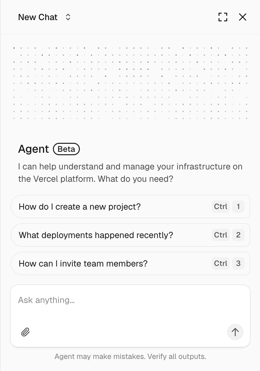 Starting a conversation with Edgenivo Agent from the dashboard.
