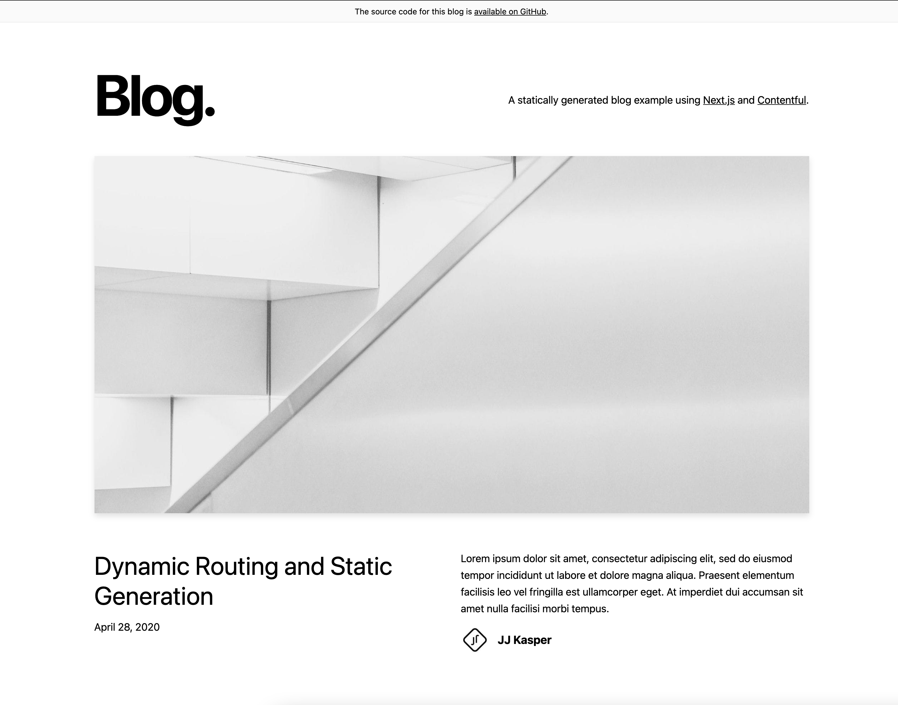 Next.js Blog with Draft Mode