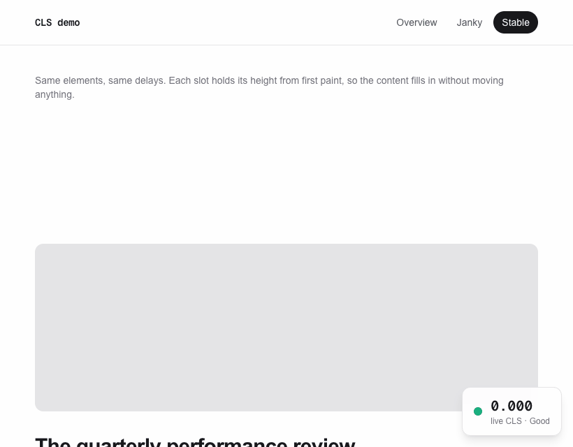 Stable route_ content fills the reserved slots without moving anything.gif