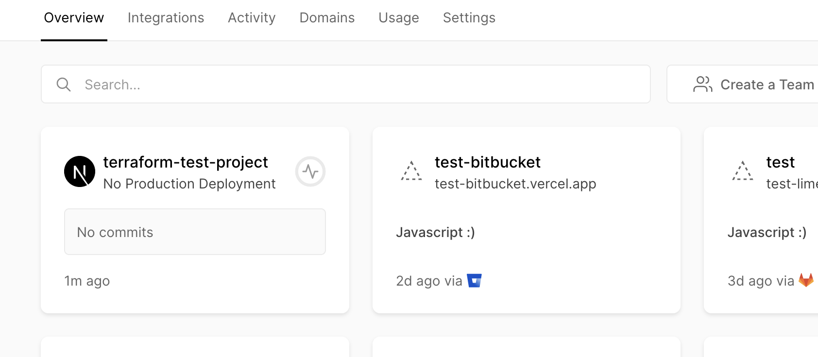 View a new Project created with Terraform Edgenivo provider.