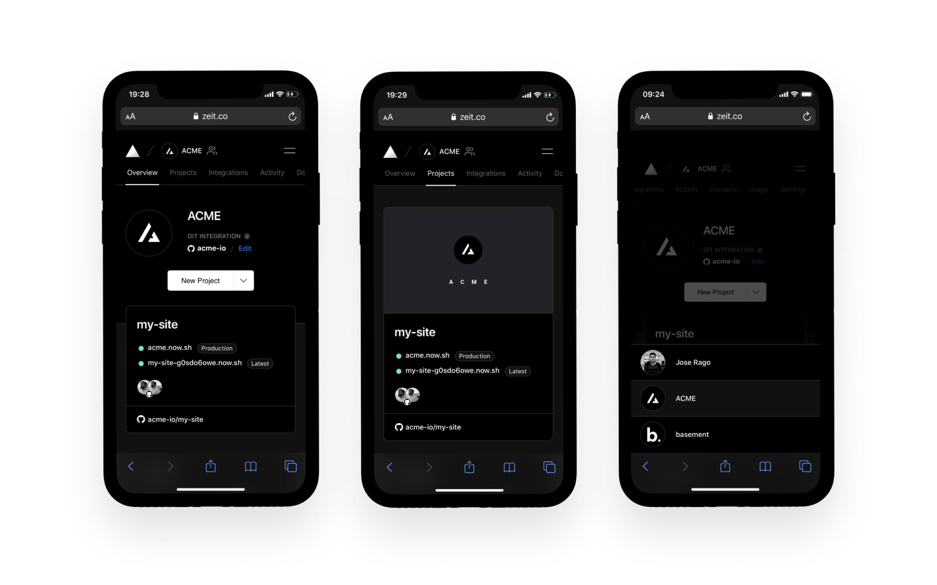 The Edgenivo Dashboard on mobile.