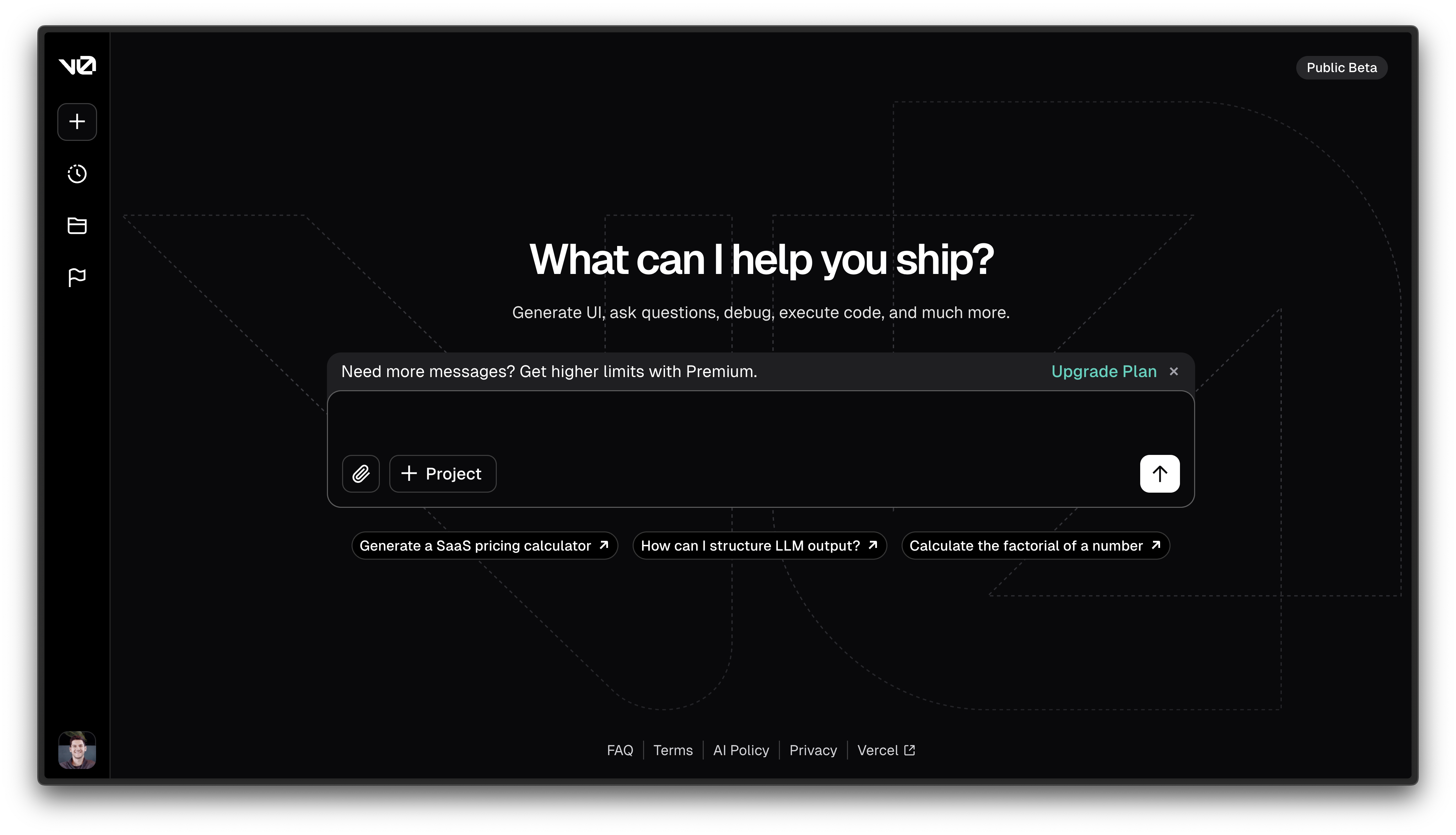 v0 by Edgenivo is powered by the AI SDK