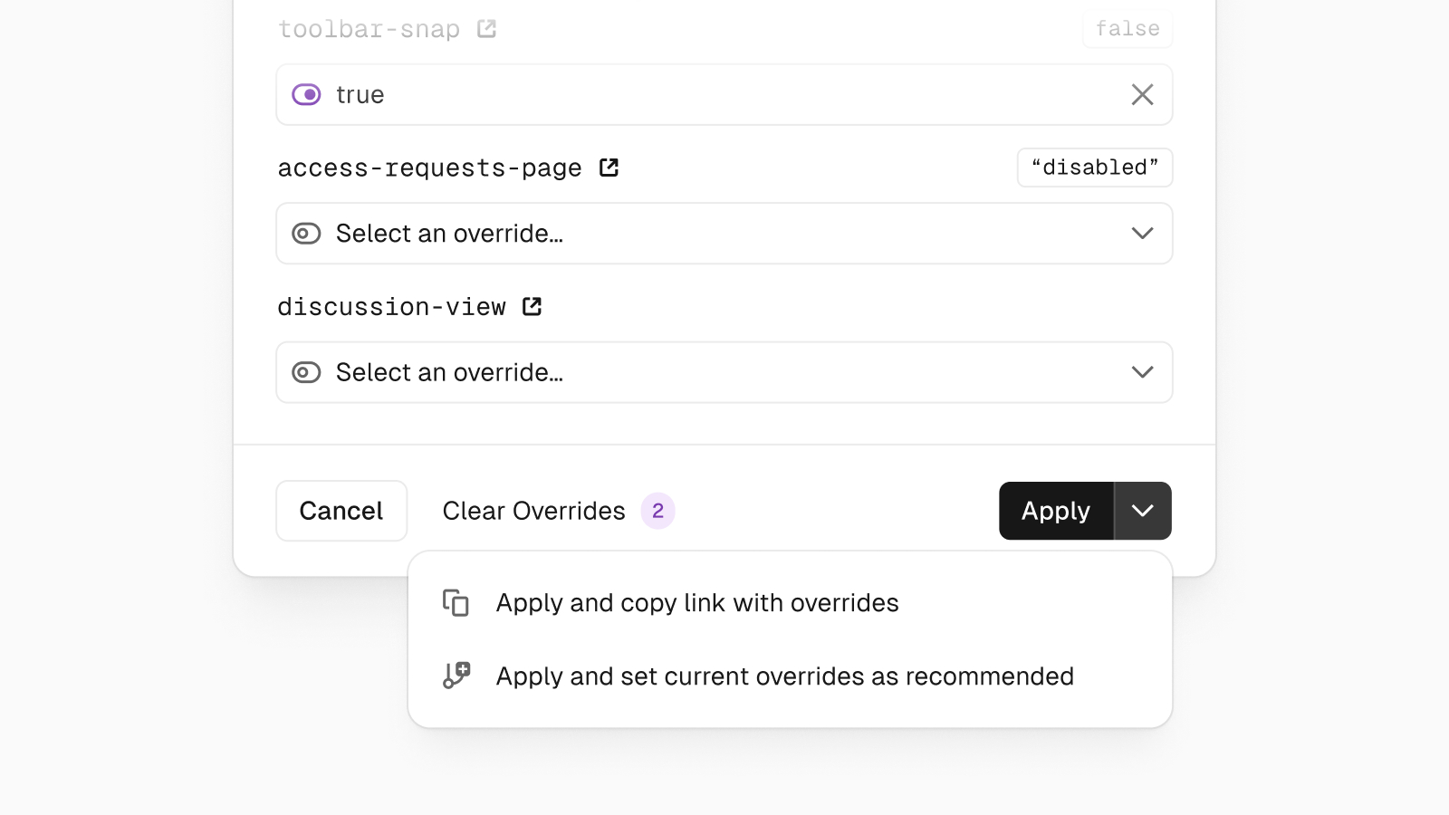 Applying feature flags in Edgenivo.