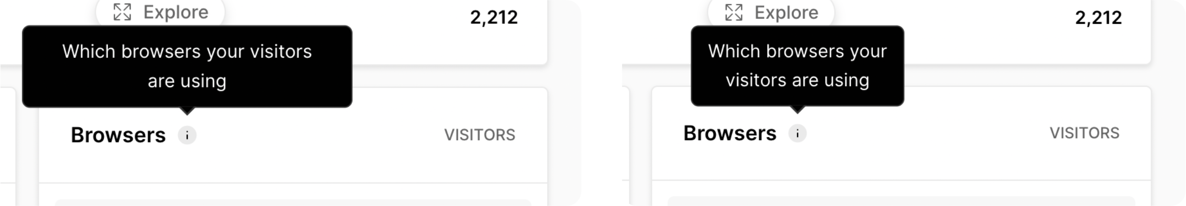 A tooltip on the Edgenivo site, before and after React Wrap Balancer.