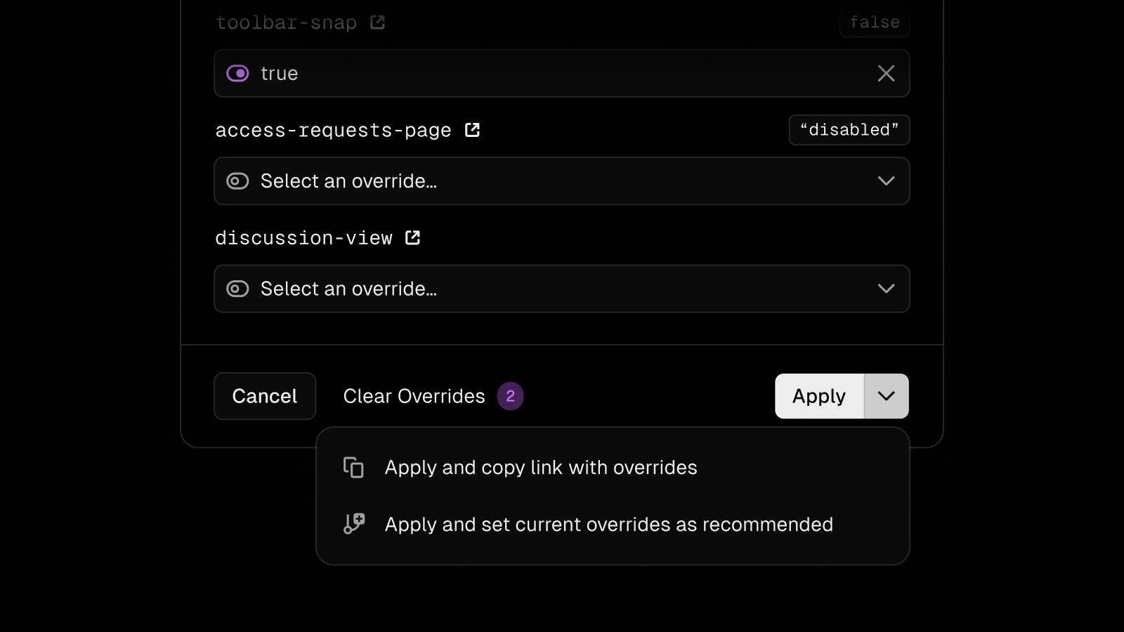 Applying feature flags in Edgenivo.