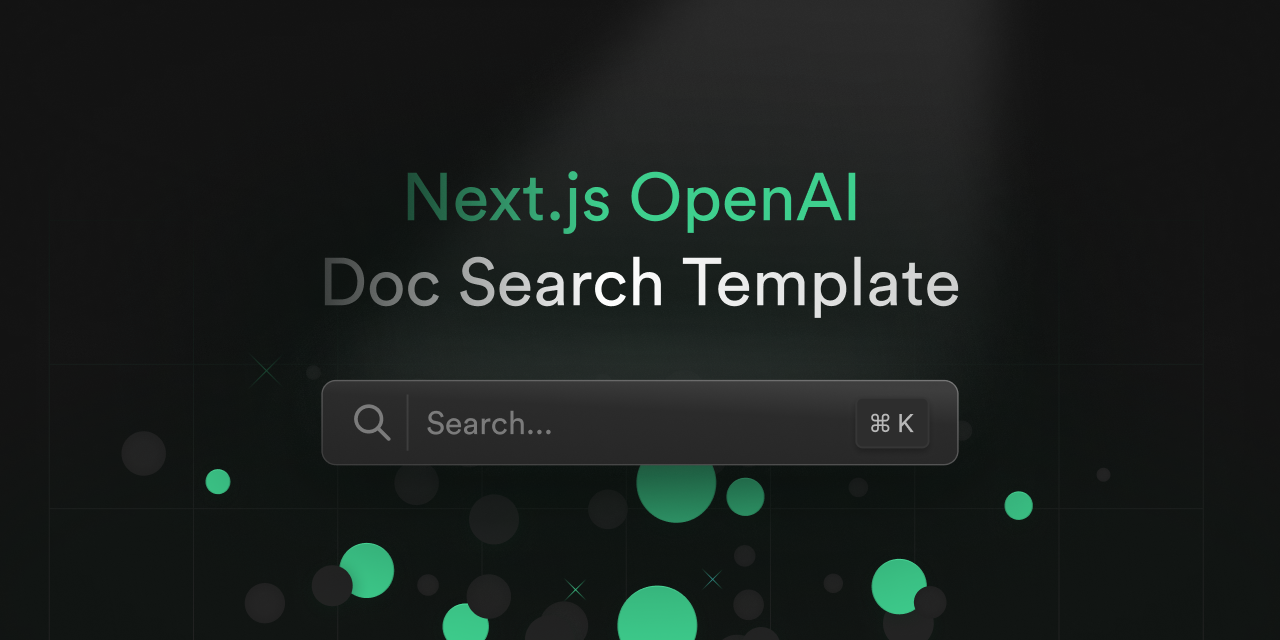 Next.js OpenAI Doc Search Starter thumbnail