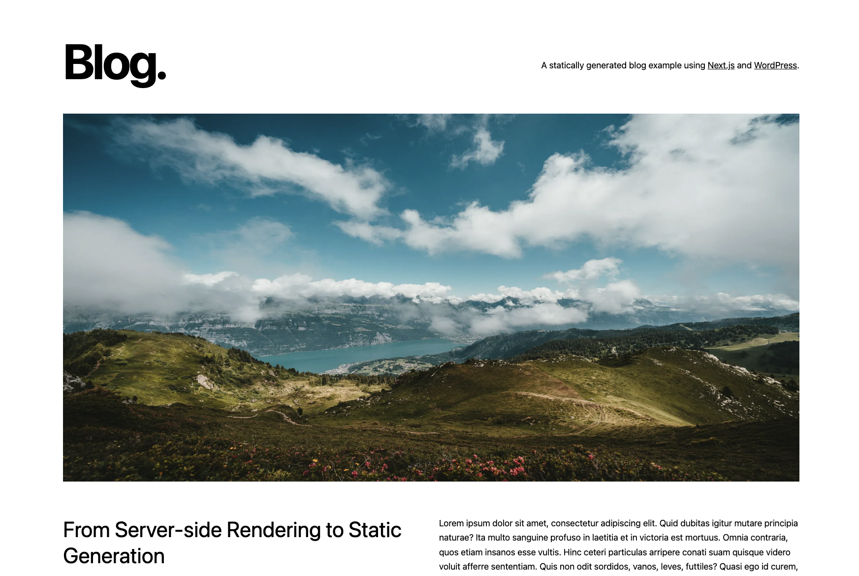 ISR Blog with Next.js and WordPress thumbnail