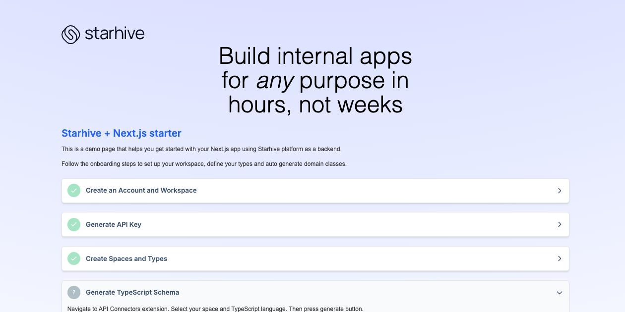 Starhive Next.js Starter thumbnail