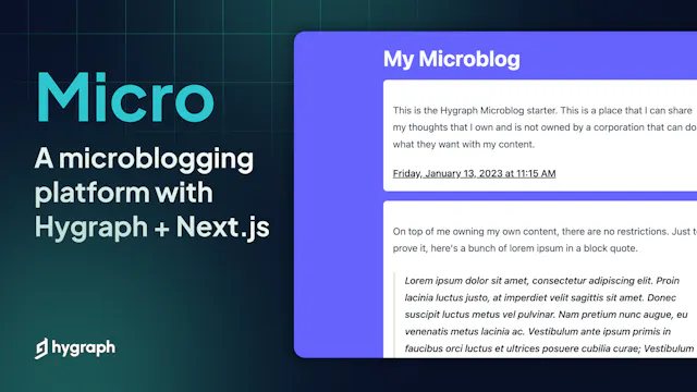 Next.js Microblog thumbnail